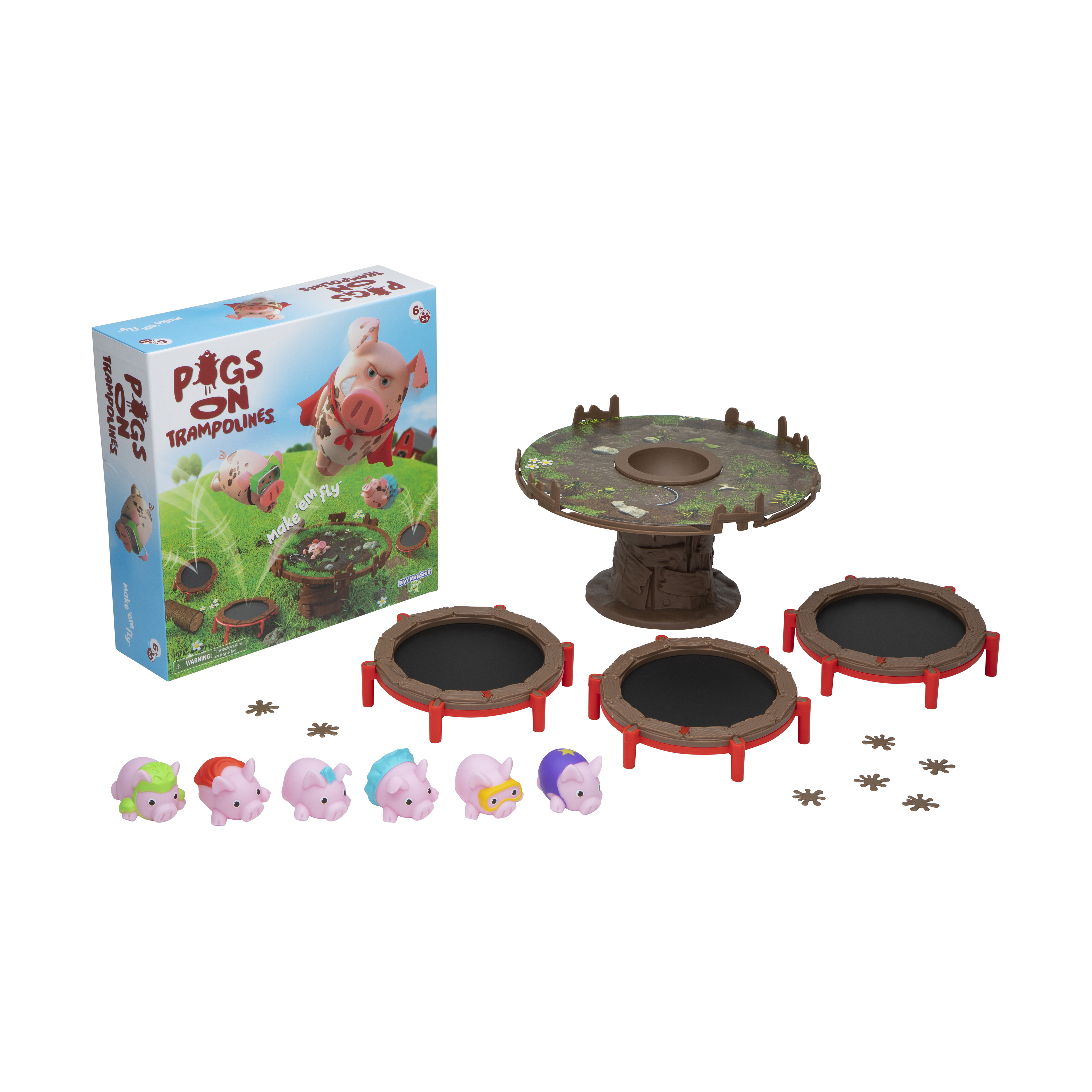 PlayMonster Pigs on Trampolines Family Board Game photo 3