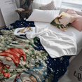 thumbnail image 3 of Merry Christmas Throw Flannel Blanket 30x40In Funny Red Blue Yellow Gnome Snow Tree Super Soft Cozy Bed Blanket, Lightweight Plush Fuzzy Bed Throw for Bedroom Sofa Couch Living Room, 3 of 4