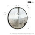 thumbnail image 6 of Round Wall Mounted Mirror Circle Metal Frame Black 32", 6 of 9