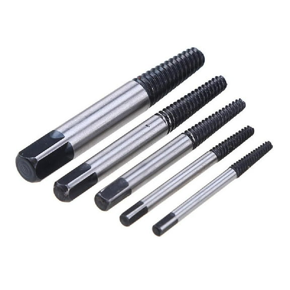 5 x Damaged Screws Extractor Removal Tool, Steel Broken Bolt Damaged Screw Remover Extractor Drill Bits Easy Out Stud Reverse