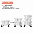 thumbnail image 5 of Gamexcel 3 Tier Stackable Vertical Garden Planter Tower with Wheels, Indoor Outdoor Strawberry Herb and Vegetable Planter, 5 of 7