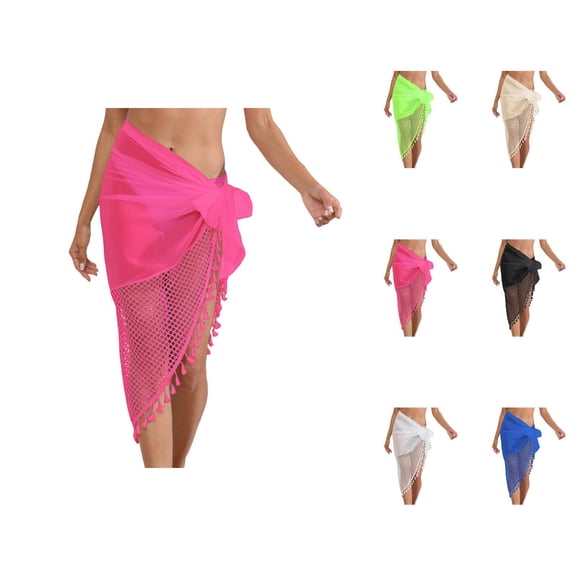 Swimsuit Coverup for Women Beach Cover Up Swimwears Cover Ups Women's Bathing Suit Beachwear Crochet Gradient Blouse Dress for and seaside