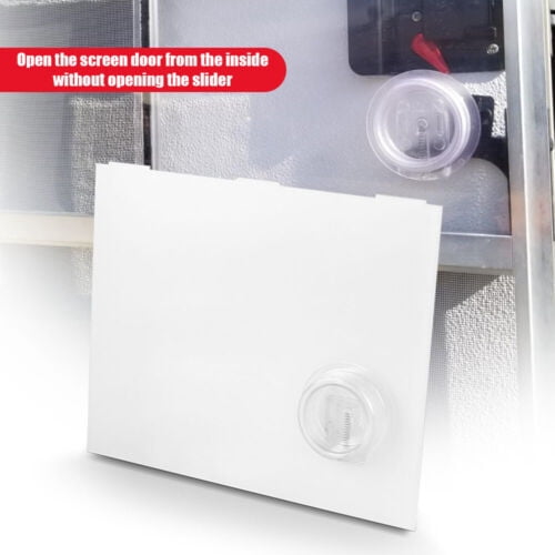 For RVs Replacement RV Screen Door Slider Panel with Push-Down Knob Opener