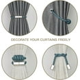 thumbnail image 5 of NANAHuang 4 Pack Mini Magnetic Curtain Tiebacks Modern Simple Style Drape Tie Backs Elegant Hand Weave Rope Knot Decorative Curtain Holdbacks for Home & Office Window Drapery (Beige), 5 of 7