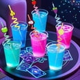 thumbnail image 6 of Spiral Drinking Straws with Fruit Shaped Decorations for Parties Kids Events and Everyday Use Pack of 16 Straws Durable Spiral Straws Drinking Straws #B5 Green_024, 6 of 9