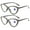 2 Pairs of Black, variant on 2 Pairs of Ladies Handmade Diamond Reading Glasses 2.00 Women Black Frame Elegant Anti-blue Light Cat Eye Readers +2.00 Strength