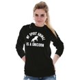 thumbnail image 5 of My Spirit Animal is a Unicorn Women's Long Sleeve T Shirt Brisco Brands S, 5 of 6