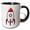 Black/White, variant on 3drose, Red Rocket, 11oz Two-tone Red Mug
