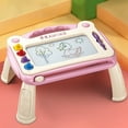 thumbnail image 3 of Drawing Desk with Stamps & Pencil Art Station Sketching Doodling Toy Educational Creative Activity Center(F), 3 of 4