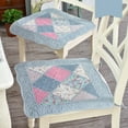 thumbnail image 2 of LHWEN Soft Comfortable Non-Slip Chair Seat Cushion Thin Plush Seat Pad with Ties for Home Dining Kitchen Patio Car Lightweight Breathable Polyester Fiber All Seasons Use Multiple Colors, 2 of 2