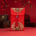 thumbnail image 1 of Sobres rojos chinos Sobre para dinero de la suerte de Año Nuevo, preciosas bolsas/sobres de regalo de seda roja Sobres de paquete rojo Hongbao para la boda de la novia 4, 1 of 4