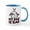 White/Blue Inside, variant on CafePress - Snoopy: My Dad Is Rad Mug - 11 oz Ceramic Mug - Novelty Coffee Tea Cup