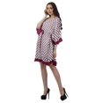 thumbnail image 3 of Moomaya Robe d'Été pour Femmes, Grande Taille, Kimono Aguichant Imprimé, Mini-Robe, 3 of 6