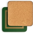 thumbnail image 2 of Pimpernel Classic Emerald Collection Coasters | Set of 6 | Cork Backed Board | Heat and Stain Resistant | Drinks Coaster for Tabletop Protection | Measures 4” x 4”, 2 of 7