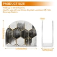thumbnail image 4 of Yayeee Napkin Holder for Table Kitchen Paper Tissue Organization, Grey Hexagons, 4 of 8