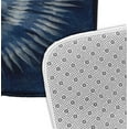 thumbnail image 3 of Simply Daisy 24" x 17" Plush Microfiber Navy Shibori Burst Bath Mat, 3 of 3