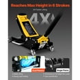 thumbnail image 2 of KFFKFF Low Profile Floor Jack, 2.5 Ton (5500 lbs) Capacity, Aluminum & Steel Racing Floor Jack with Dual Pistons Quick Lift Pump, Hydraulic Trolley Car Lift, 2 of 9