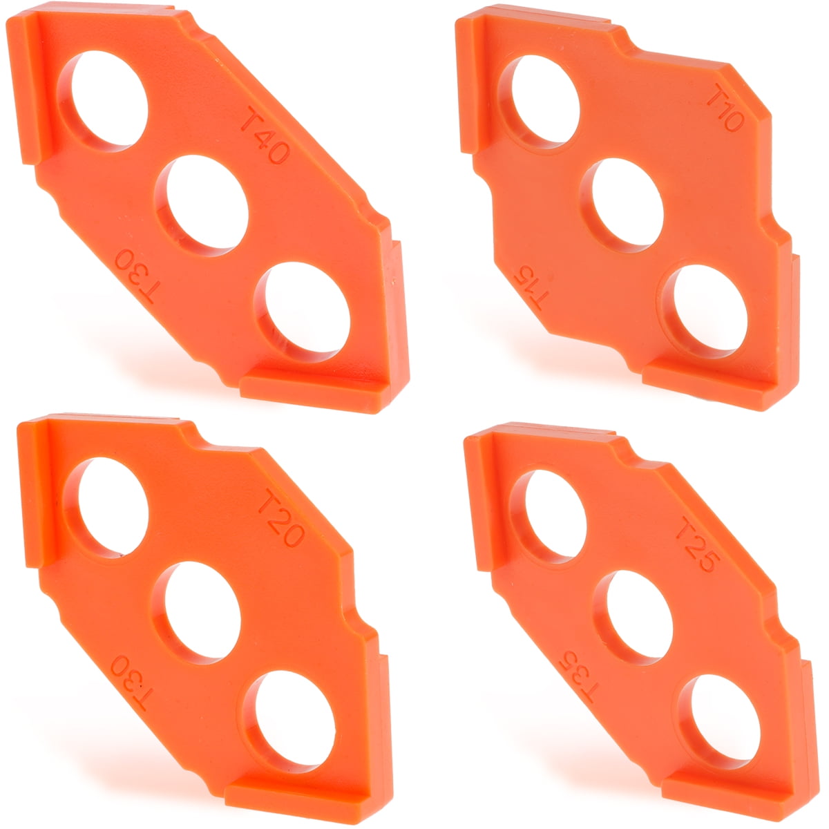 BUTORY 4Pcs Radius Jig Router Templates Plastic Corner Routing Template