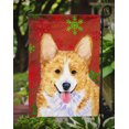 thumbnail image 3 of Carolines Treasures SS4693GF 11 x 15 Po. Corgi Flocons de Neige Rouges et Verts Drapeau de Noël Taille Jardin, 3 of 3