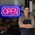 thumbnail image 3 of Open Signs for Business, Light Up LED Neon Open Sign for Business Window Storefront, Lighted Open Lights for Retail Bar Cafe Bakeries Barber, USB Powered 16 inch, 3 of 8