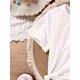thumbnail image 3 of Camiseta de punto suave para niña con estampado de letras coloridas de quinto grado. Transpirable, cuello redondo, manga corta, lavable a máquina. Conjunto informal de verano para niñas. Camisetas b, 3 of 6