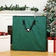 thumbnail image 6 of Fasiaou Christmas Wreath Storage Container, Hard Shell Wreath Storage Bag with Inner Pocket, Sturdy Handles and Zippers, 600D Oxford Holiday Ornament Wreath,Green, 6 of 7