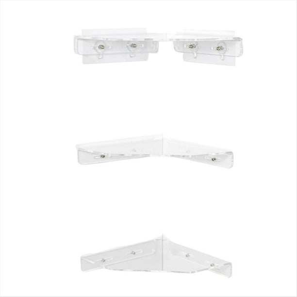 3 Estantes Flotantes Triangulares Pequeños para Pared, para Baño, Cocina, Baño y Dormitorio.