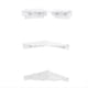 thumbnail image 1 of 3 Estantes Flotantes Triangulares Pequeños para Pared, para Baño, Cocina, Baño y Dormitorio., 1 of 5