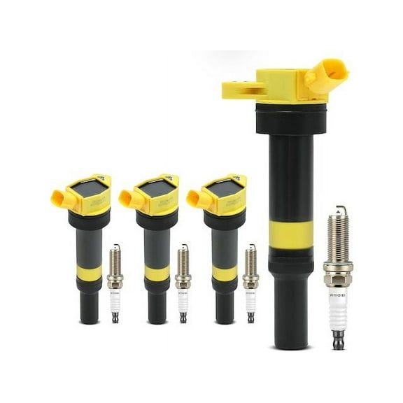 Ignition Coil Set with Spark Plugs 8 - Compatible with 2014 - 2017 Kia Forte 2015 2016