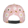 thumbnail image 6 of Daiia Daisy And Bee print Baseball Cap Men Women Golf Dad Hat Adjustable Original Classic Low Profile Hat Unconstructed Plain Cap, 6 of 9