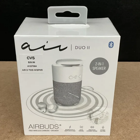 ELARA- Air Duo Ii Magnetic Airbuds, True Wireless Earbuds W/Bluetooth 2-In-1 Speaker