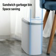 thumbnail image 6 of Anckoeil touchless Sensor Trash Can 13 Liter/3.4 Gallon Small Capacity Trash Can with Lid Sensor Kitchen Bin Recycling Cans, 6 of 8
