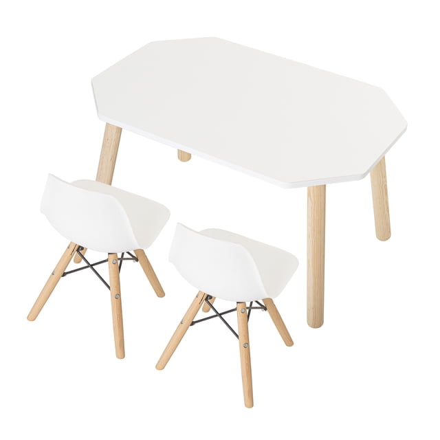 Mesa Octagonal amplia y sillas Berlin de madera moderna, duradera y fácil de mantener