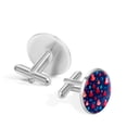 thumbnail image 3 of Valentine's Day Elegant Stainless Steel Silver Shirt Cufflinks for Formal Attire, 3 of 6