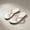 White, variant on Women Jewelled Flip Flops Thong Strap Open Round Toe Comfy on Flats Sandals Casual Summer Beach Slippers