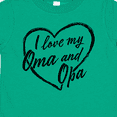 thumbnail image 4 of Inktastic I Love My Oma and Opa in Black Chalk Heart Boys or Girls Toddler T-Shirt, 4 of 5