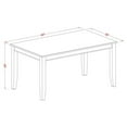 thumbnail image 5 of Atlin Designs 7-piece Wood Dining Room Table Set in Mahogany, 5 of 6