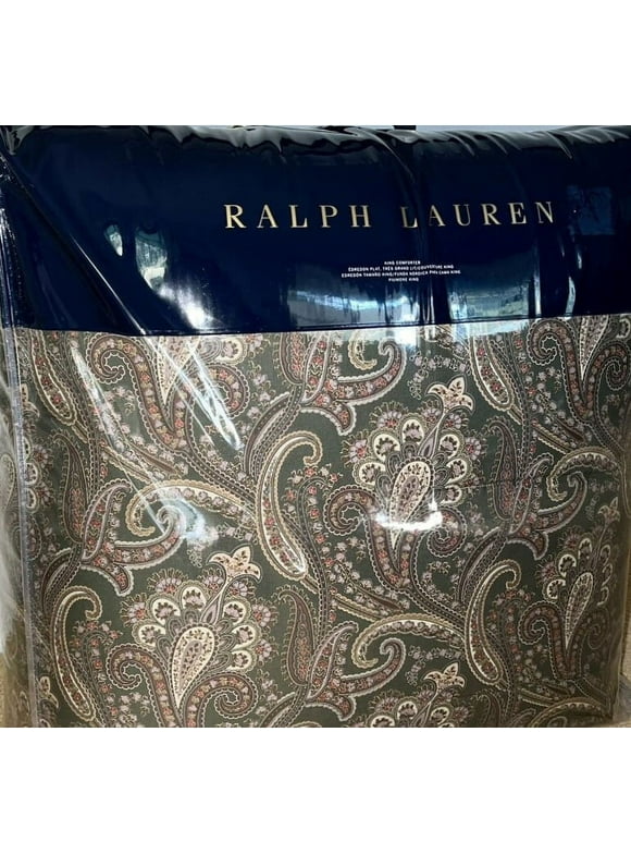 Ralph Lauren SAGE MULTI Heritage Paisley Comforter, US King