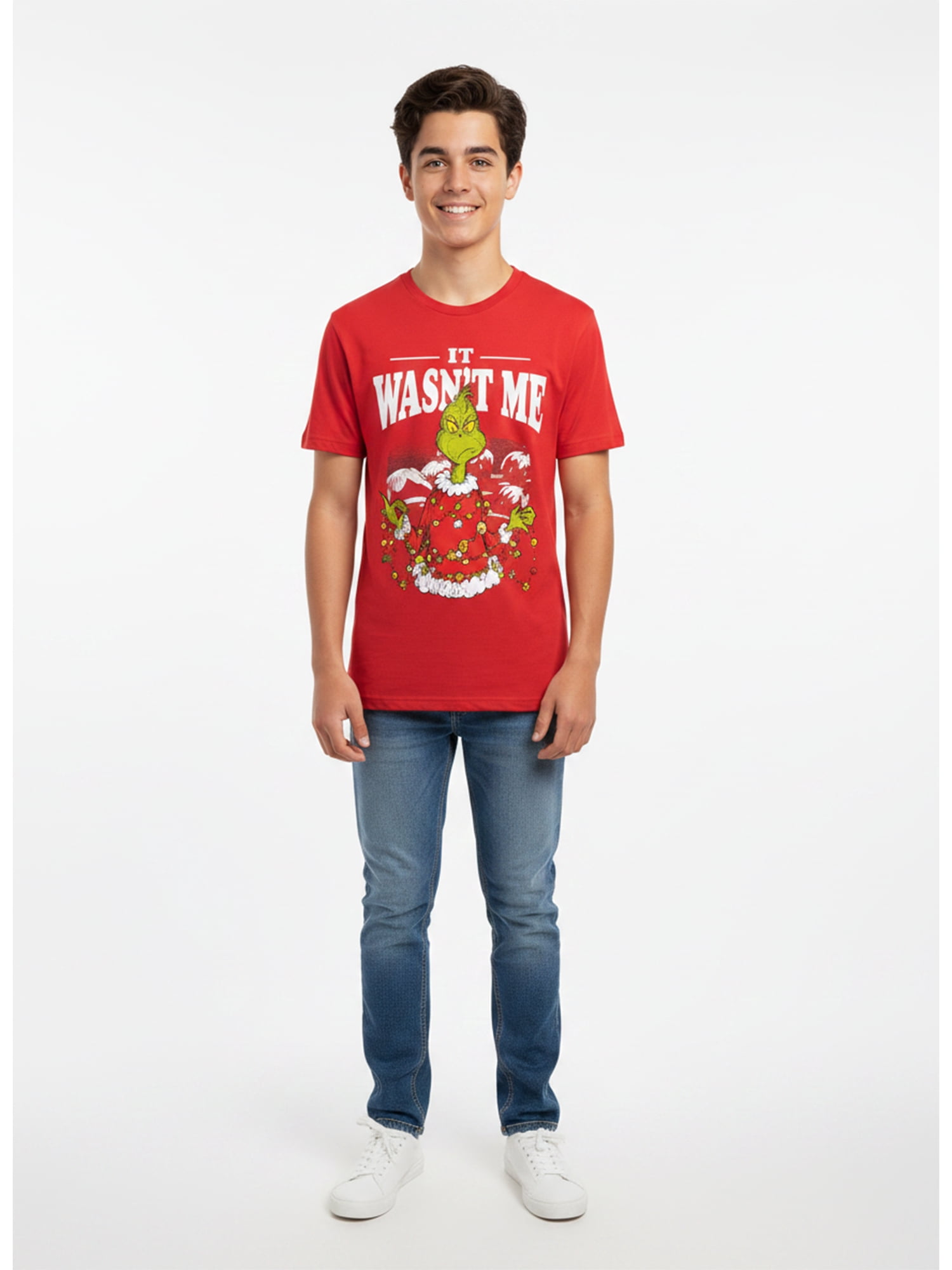 Dr. Seuss’ The Grinch, Boys' Graphic Tee with Short Sleeves, Grinchy McGrincherson, Sizes XS-XXL
