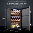 thumbnail image 2 of Refrigerador de vino Ivation para 33 botellas, doble zona, 2 of 8