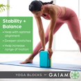 thumbnail image 2 of Espuma EVA antideslizante Yoga Block Gaiam Supportive sin látex, 2 of 8