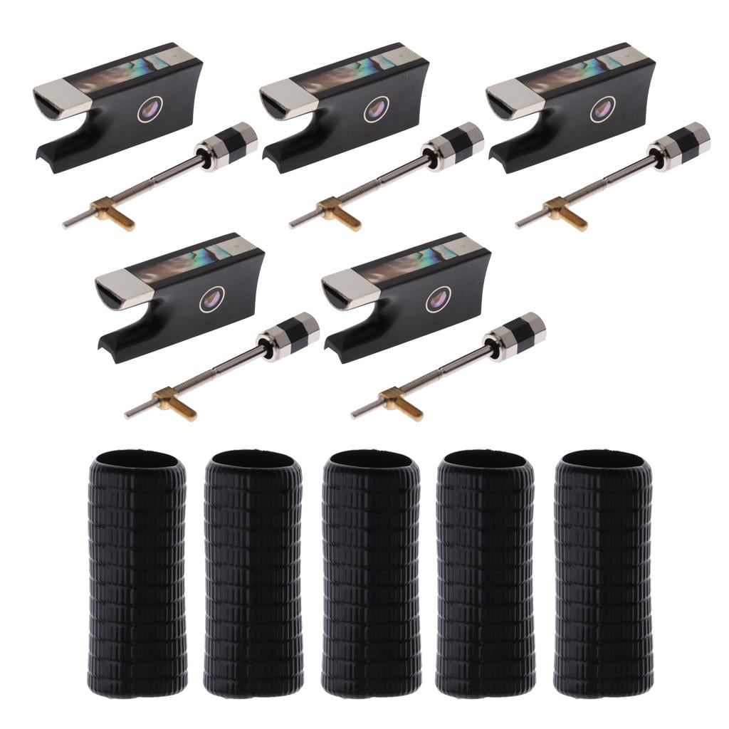 10pcs/Pack 4/4 Violin Bow Frog + Shaft Grip Violin Bow Parts Acces