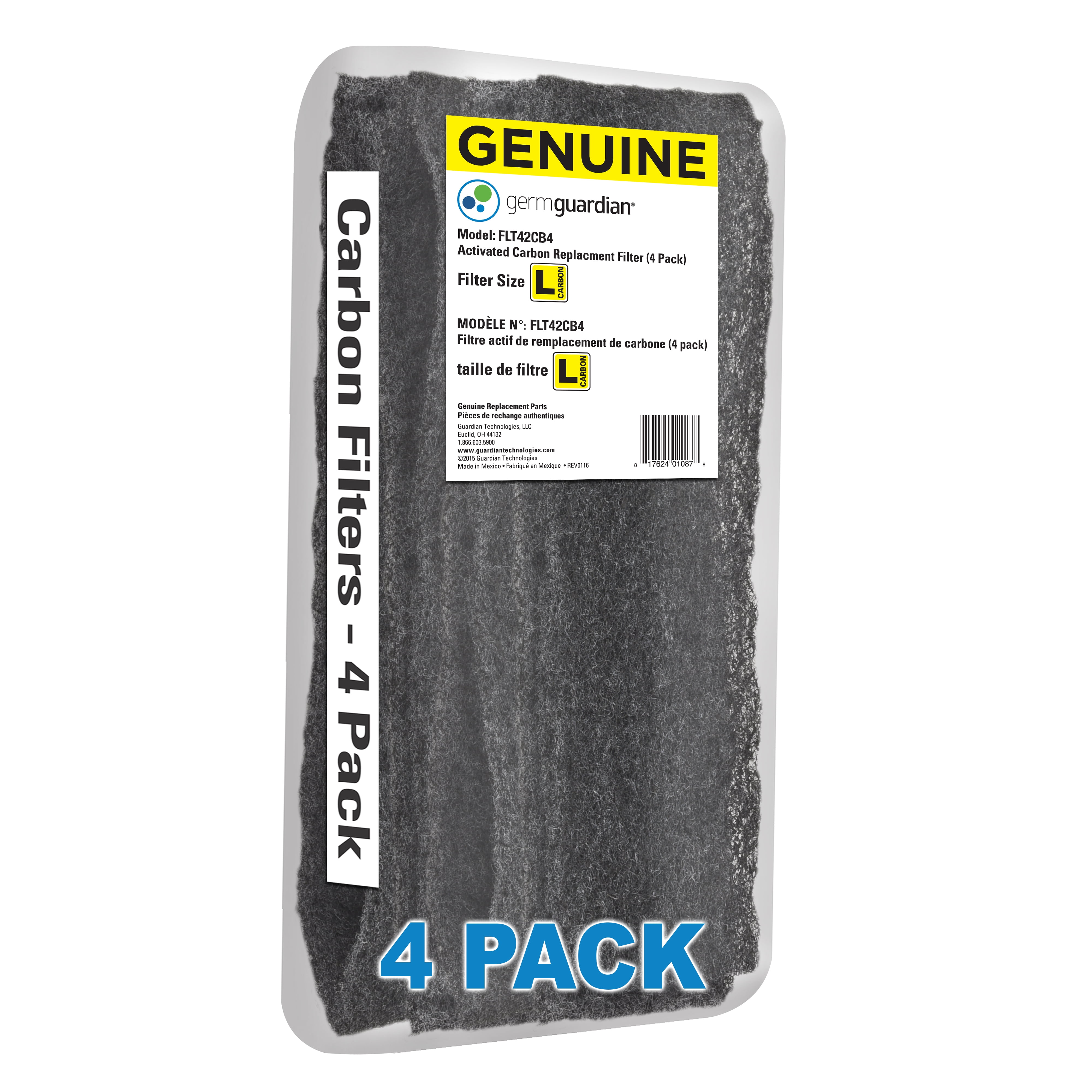 Germguardian FLT42CB4 Genuine Carbon Filter Replacements for Air