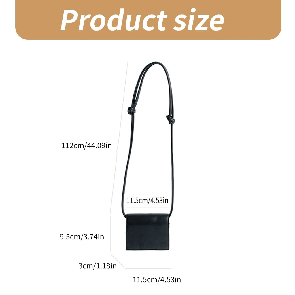 ZPAQI Simple Small Square Bag with Flap Cover PU Leather Crossbody Purse for Women