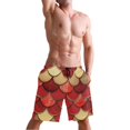 thumbnail image 5 of Dailycode Men's Quick Dry Swim Trunks Beach Shorts Casual Summer Board Shorts with Pockets, Red Gold Scales, 5 of 8