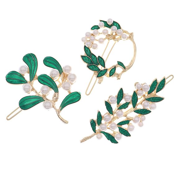 Austrian Crystal Hair Clips, 2 Pcs Sparkly Gold Rhinestones Hairpins Flower Barrettes, Elegant Metal Hairgrip Hair Headwear Wedding Accessories for Women Girls