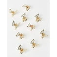 thumbnail image 3 of 10 gold hollow butterfly hair clips, sweet butterfly design hair clips, suitable for women and girls, decorative hair accessories, claw clips for holiday outfits, 3 of 6