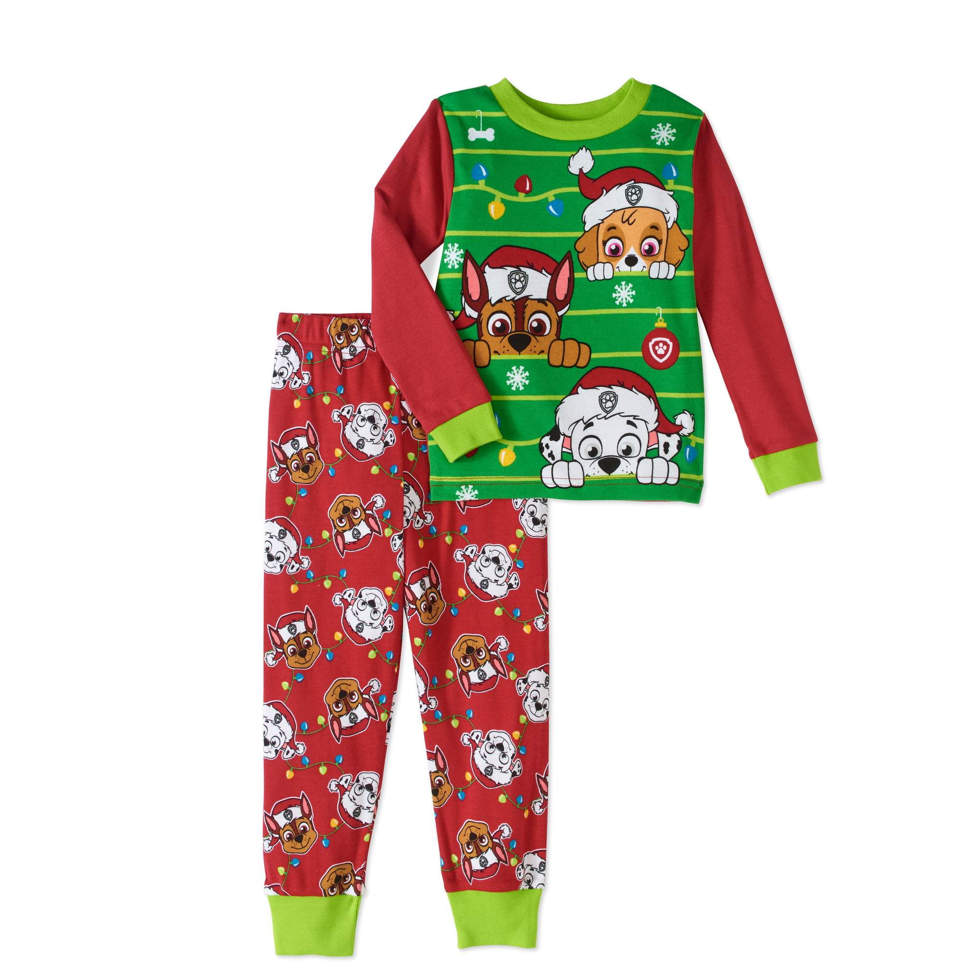 PAW Patrol Christmas Baby Toddler Boys' Cotton Tight Fit Pajamas 2