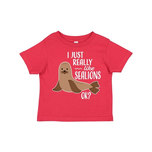 Inktastic I Just Really Like Sea Lions Ok Boys or Girls Toddler T-Shirt