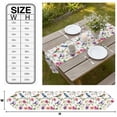 thumbnail image 3 of Birds Floral Table Runner Linen Burlap Table Runner 60 Inches Long Spring Flowers Pastoral Tree Branch Dresser Scarves for Kitchen Island Coffee Dining Party Wedding Banquet Holiday Decor 13"x60", 3 of 8